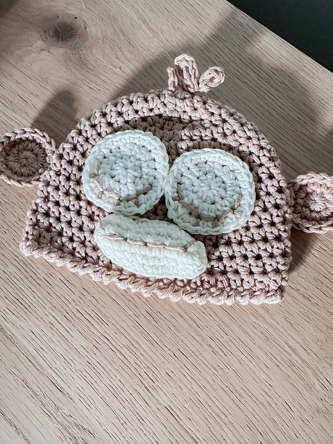 Monkey Preemie Newborn Crochet Hat