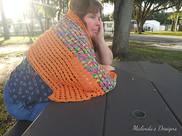 Carrot cake shawl