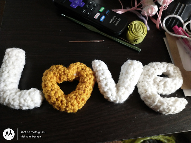 3D letters LOVE