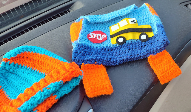 Blippi backpack and beanie