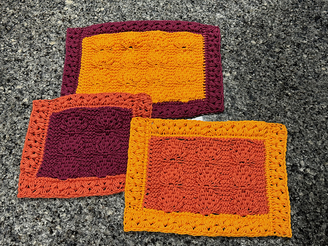 Harvest Splendor Tunisian Trivets