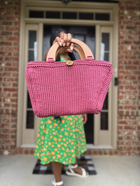 Nassau Tunisian Knit Bag
