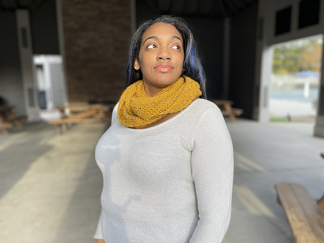 Lemon Peel Mobius Cowl