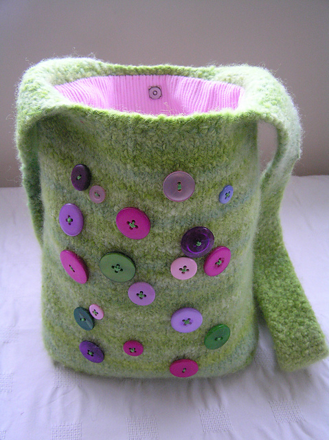The "Don't Worry" Felted Shoulder Bag