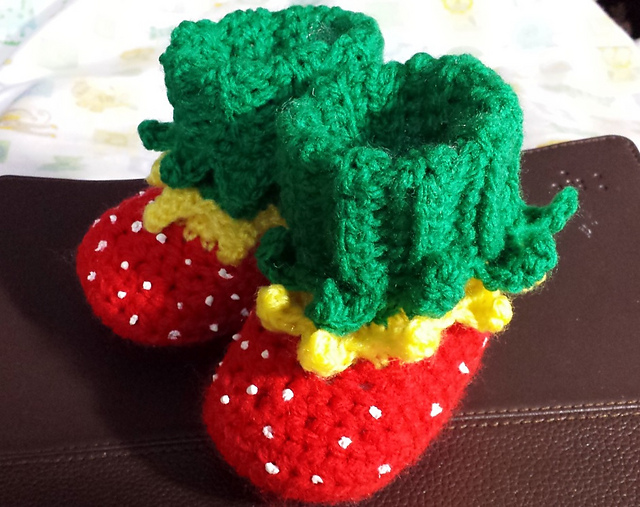 Strawberry Booties