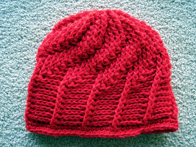 Spirals and Lines Reversible Beanie
