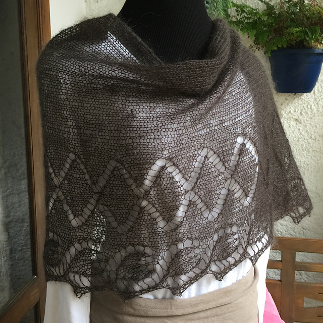 Mohair Crystal Wrap