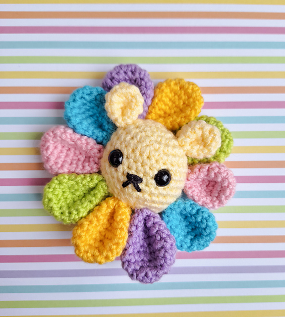 Rainbow flower bear