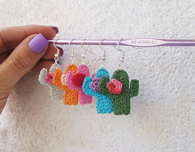 Cactus earrings