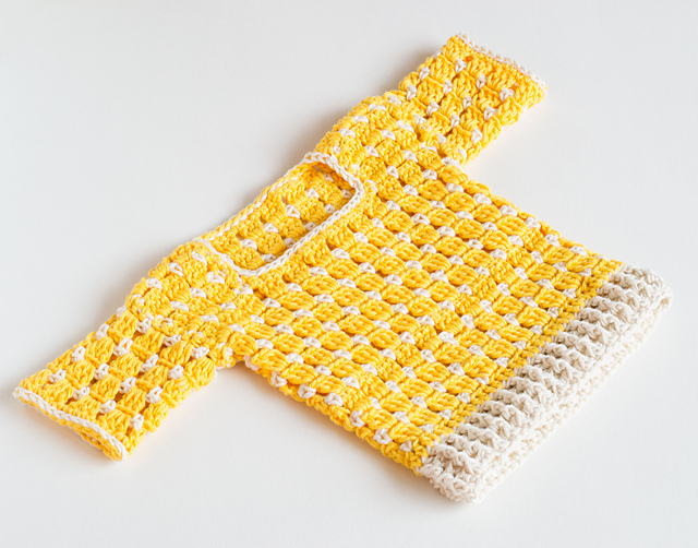 Crochet Baby Sweater Summer Sun
