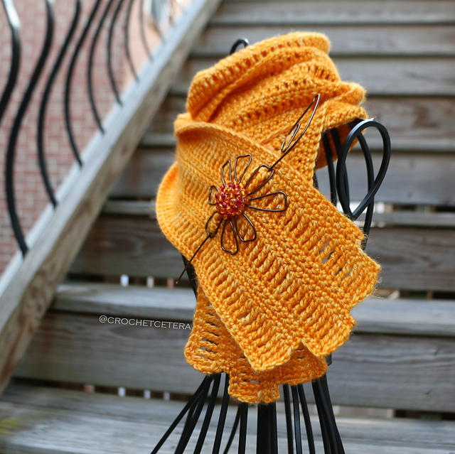 Cosmos Flower Scarf