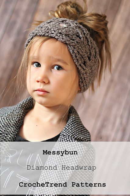 Messybun Diamond Headwrap