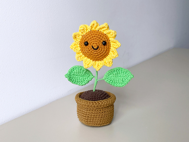 Sunflower with Pot