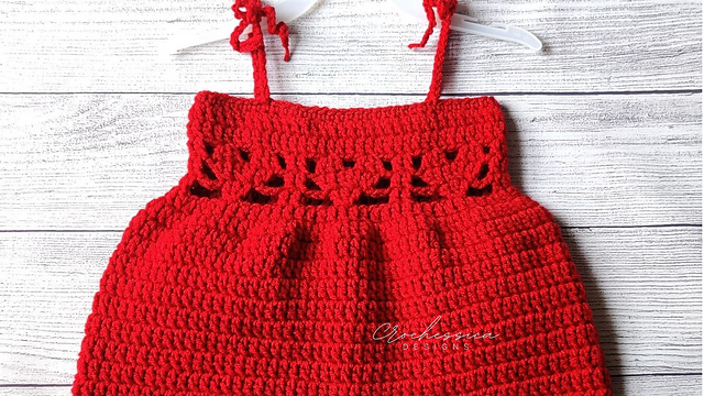 Lacy Hearts Baby Dress