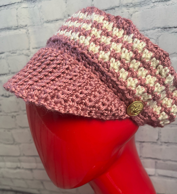 Houndstooth Newsboy Hat