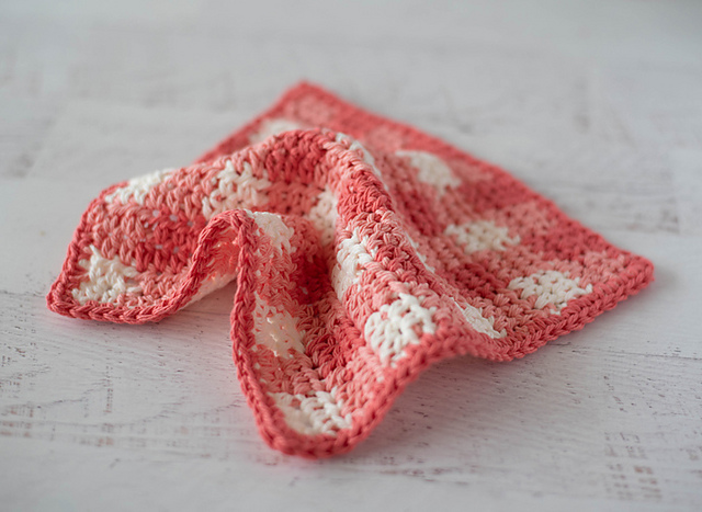 Glorious Gingham Dishcloth