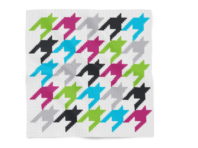 c2c Grape Houndstooth