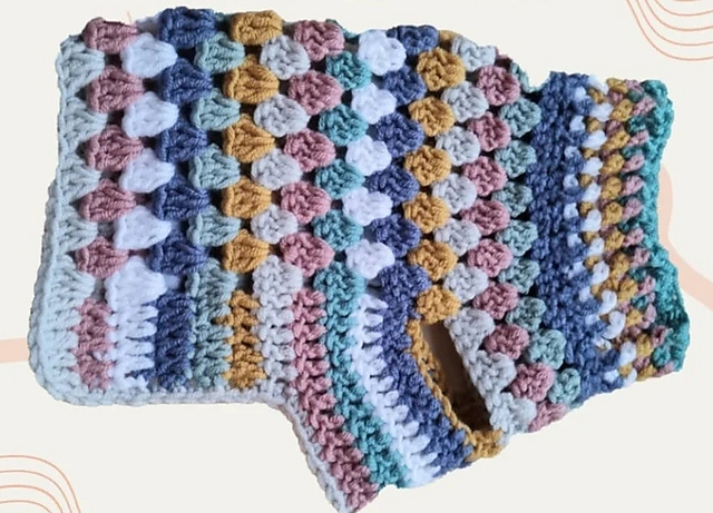 Granny Stripe Dog Jumper