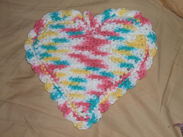 Heart Shaped Potholder