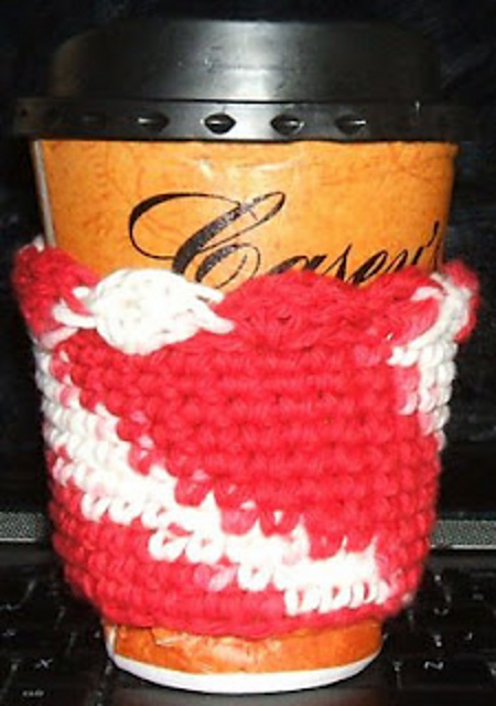 Peppermint Coffee Cozy