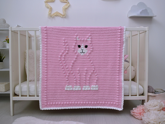 Bobbly Cat Blanket