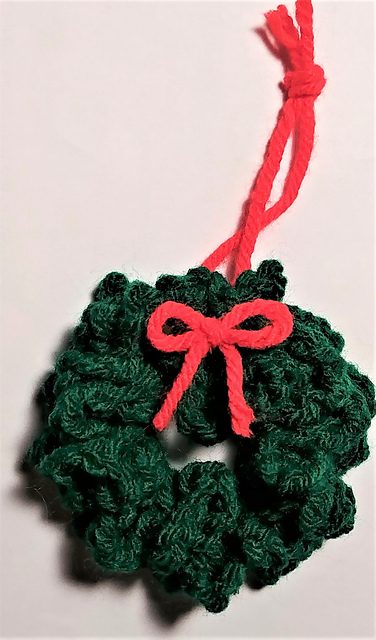Frilly Christmas Wreath Ornament
