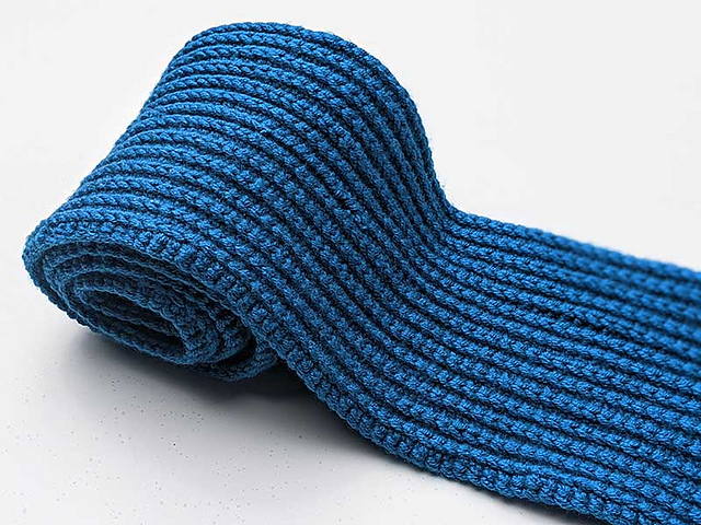 Classic Ribbed Scarf for Men
