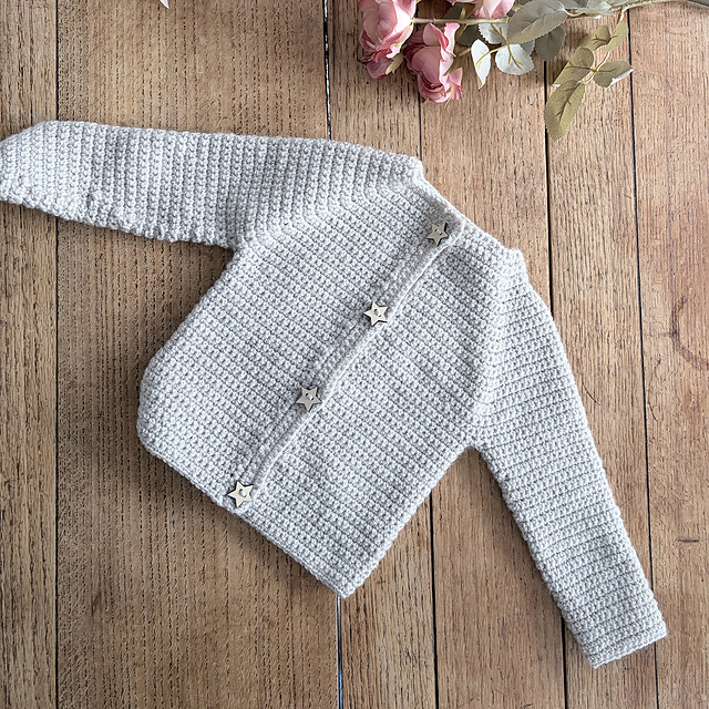Basic Crochet Baby Cardigan - 0002