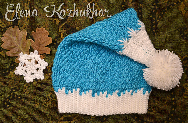 Blue Santa's hat