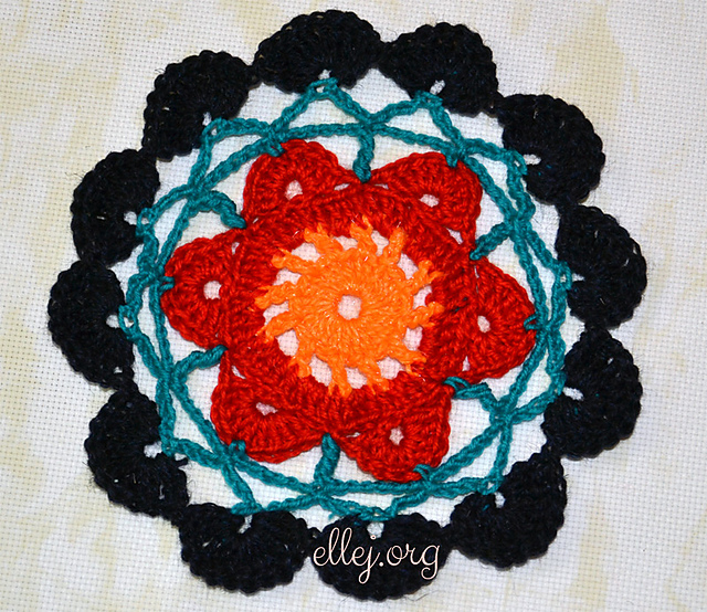 Colorful doily