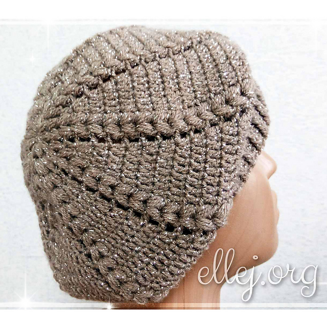 Beret with puff braids