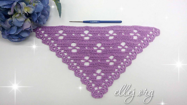 Clover shawlette