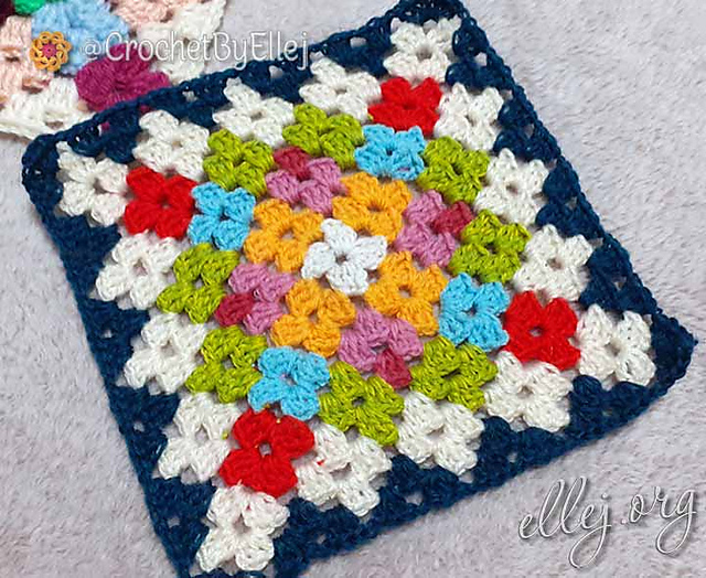 Flower Meadow Granny Square