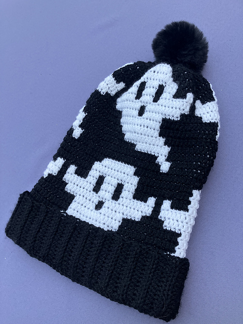 Mini Ghost Beanie