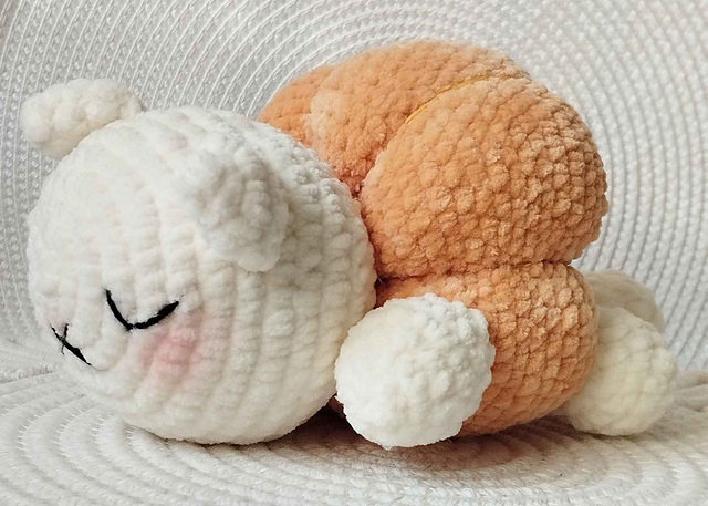 Sleeping Pumpkin Kitty
