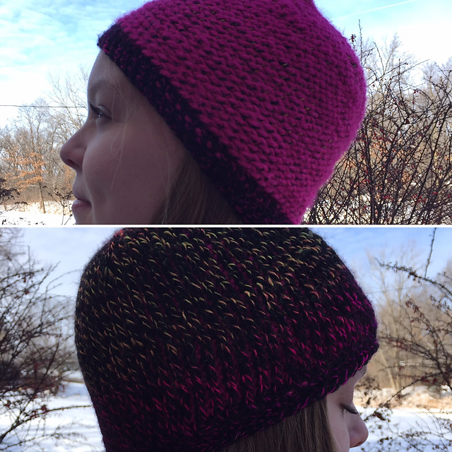 Reversible Tunisian Beanie Hat