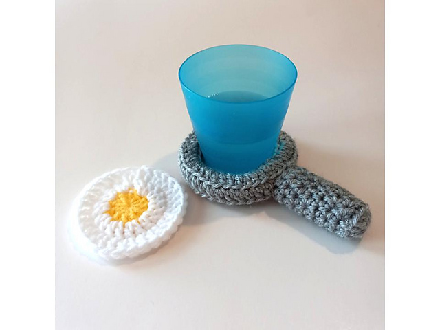 Frying Pan and Egg Coasters