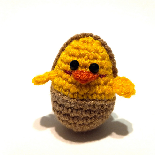 Egg Chick in Basket