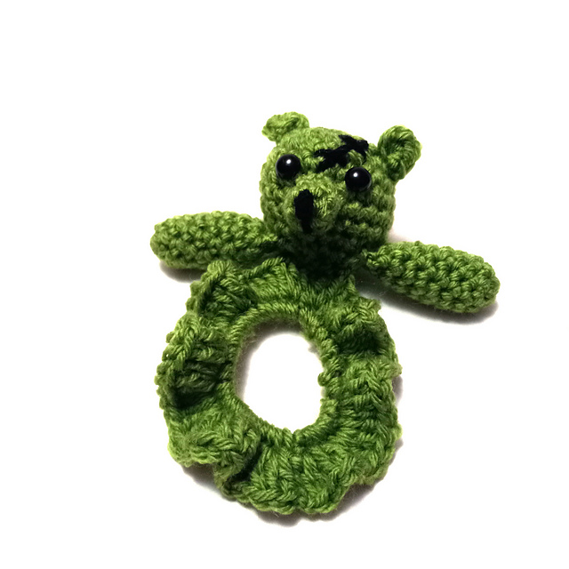 Zombie Bear Scrunchie