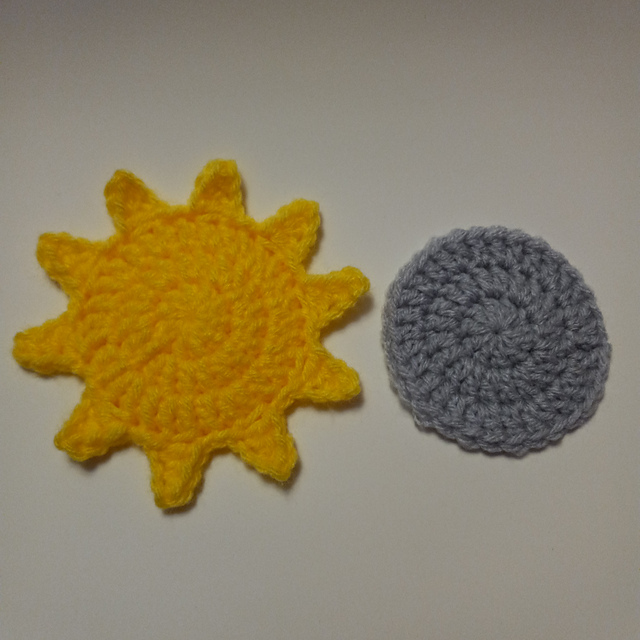 Sun and Moon Coasters