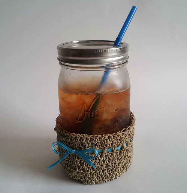 Hemp Mason Jar Cover