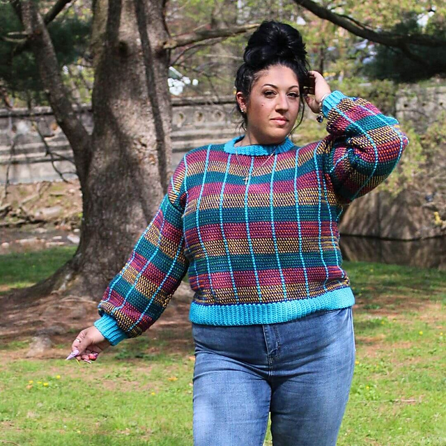 Plaid Rush Sweater