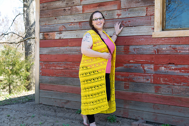 Rutaceae Sleeveless Duster