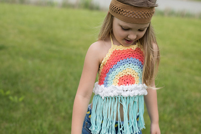 Rainbow Halter Top