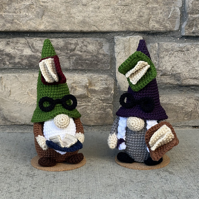 Bookworm Gnome Amigurumi
