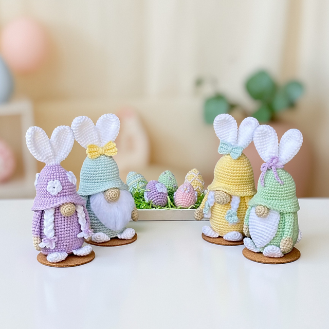 Spring Easter Bunny Gnome