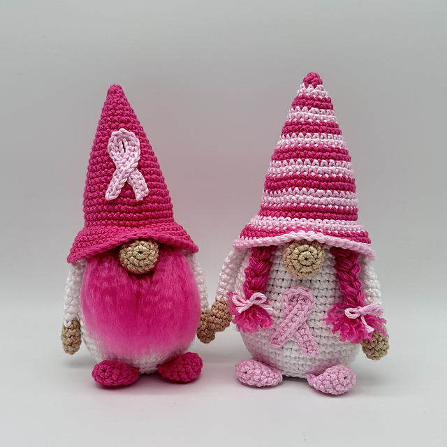 Breast Cancer Gnome (fluffy)
