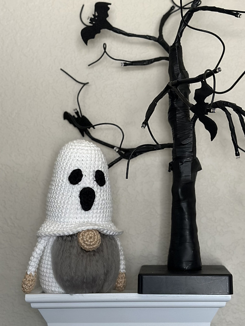 Ghost Halloween Gnome