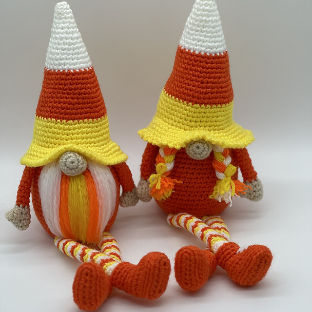 Candy Corn Gnome with Legs