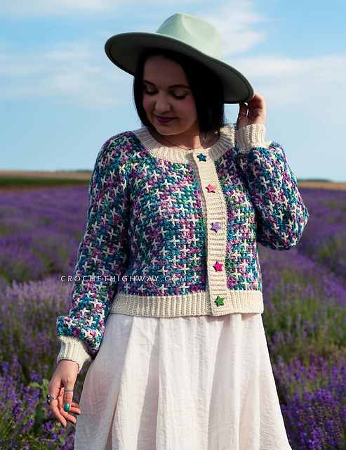 Ravelry: Tic Tac Toe Cardigan pattern by Ana-Maria